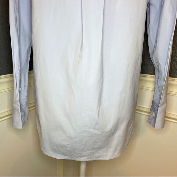 Theory Drawstring Collar Button Down Shirt - Picture 7 of 8